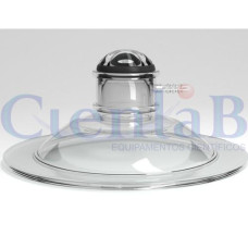 Tampa com luva para vácuo - Para dessecadores diâmetro 160mm Tampa com luva para vácuo - Para dessecadores diâmetro 160mm
