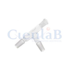 Tubo Conectante Ângulo 75° com 3 Juntas, 2 Macho e 1 Fêmea - 29/42 Tubo Conectante Ângulo 75° com 3 Juntas, 2 Macho e 1 Fêmea - 29/42