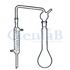 Aparelho Para Destilação Amônio em Água Completo (Kjeldahl, conexão e condensador), 500ml