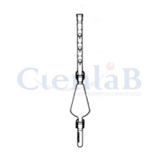 Aparelho Kuderna Danish Completo  (coluna, erlenmeyer, tubo), cap.500ml