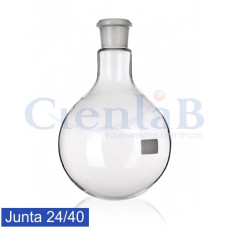 Balão com fundo redondo - Junta 24/40 - Borossilicato, capacidade    25 mL