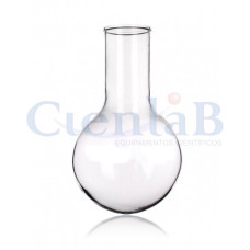 Balão com fundo redondo - Sem junta - Borossilicato, capacidade 50 mL Balão com fundo redondo - Sem junta - Borossilicato, capacidade 50 mL