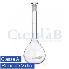 Balão volumétrico com rolha de vidro Classe A Capacidade    5ml