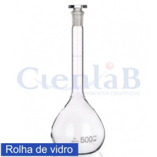 Balão volumétrico com rolha de vidro Capacidade 5ml Balão volumétrico com rolha de vidro Capacidade 5ml