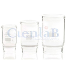 Cadinho de vidro com placa porosa Nº 01, capacidade 100 ml