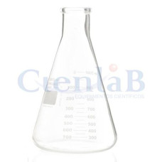 Erlenmeyer graduado - Boca estreita - Borossilicato, capacidade 10ml Erlenmeyer graduado - Boca estreita - Borossilicato, capacidade 10ml