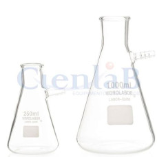 Frasco Kitassato com saída superior - Reforçado. Capacidade  125ml