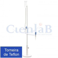 Microbureta de Bang com torneira de teflon, capacidade 1 ml Microbureta de Bang com torneira de teflon, capacidade 1 ml