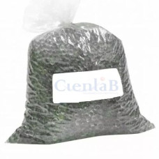 Pérola de vidro Ø 3 a 4 mm. Pacote com 1 kg.