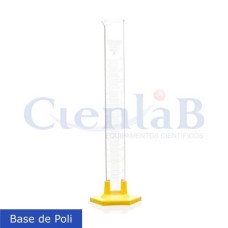 Proveta de Vidro graduada base sextavada poli. Capacidade 5ml Proveta de Vidro graduada base sextavada poli. Capacidade 5ml