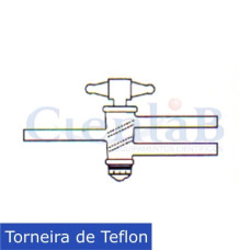 Torneira de 3 vias - 2 paralelas com torneira de teflon (Ø Externo x Haste) - 10 x 100mm Torneira de 3 vias - 2 paralelas com torneira de teflon (Ø Externo x Haste) - 10 x 100mm