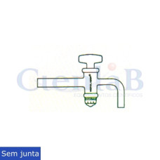 Torneira de vidro sem junta para frasco mariotte Torneira de vidro sem junta para frasco mariotte